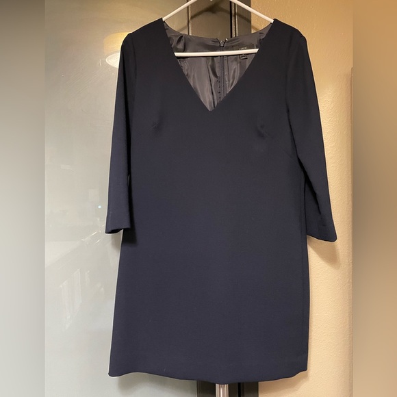 J. Crew wool Navy blue classic mini dress/tunic - Picture 3 of 8